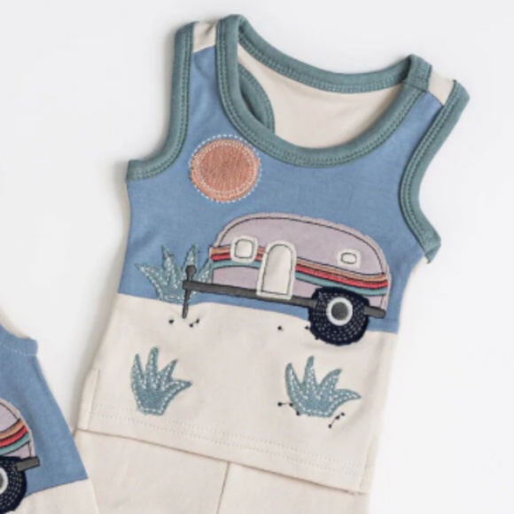 L'ovedbaby Tank and Bike Short Summer Set for 12-18 Months - Picture 1 of 4
